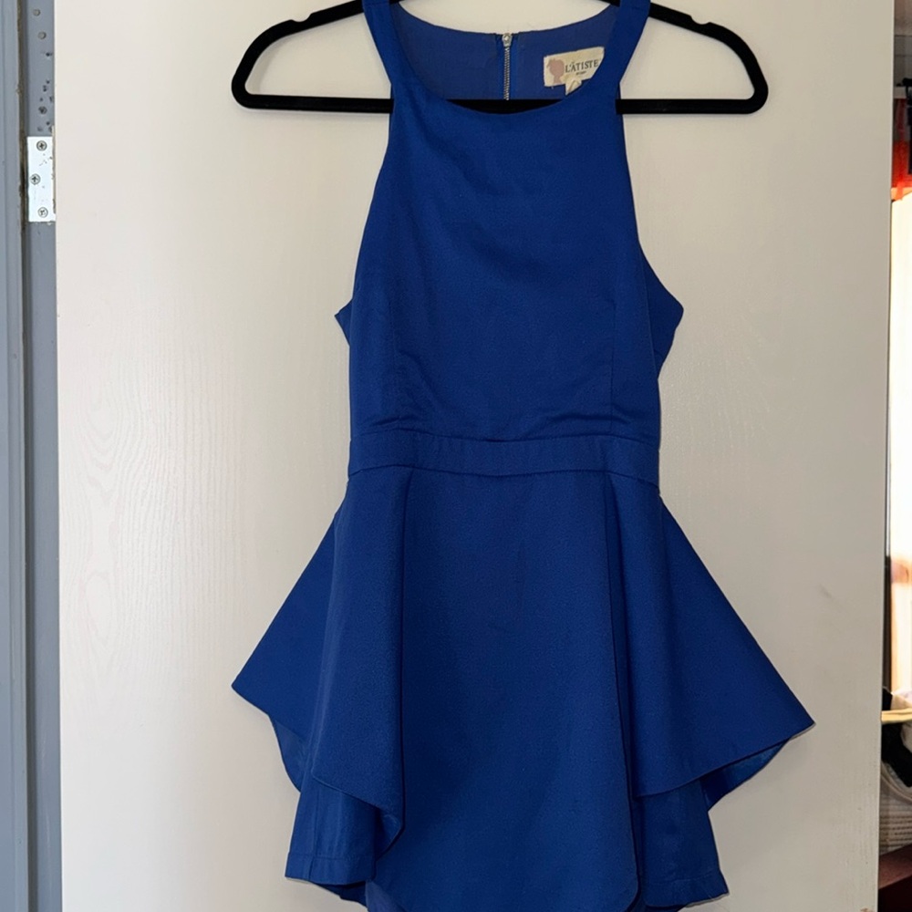 Royal blue romper